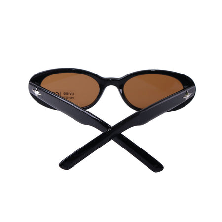 Pink Premium Retro Oval Small-Frame Sunglasses for Children
