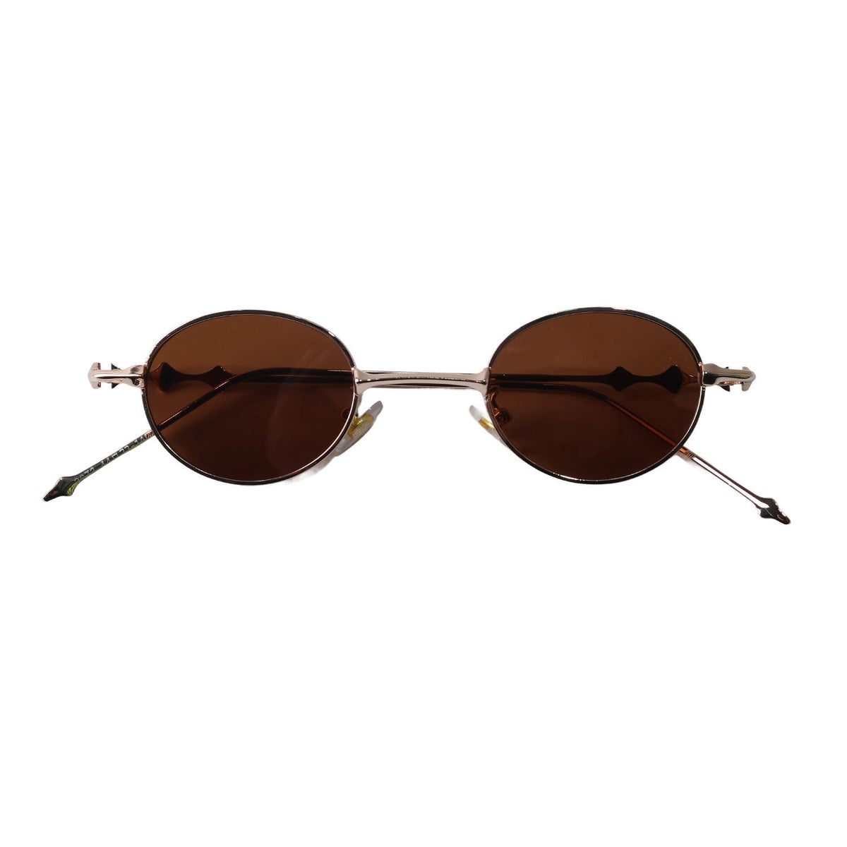Black Premium "Old Money" Retro Oval Sunglasses for Older Kids