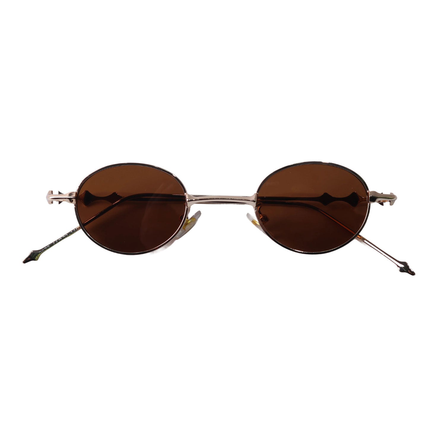 Black Premium "Old Money" Retro Oval Sunglasses for Older Kids