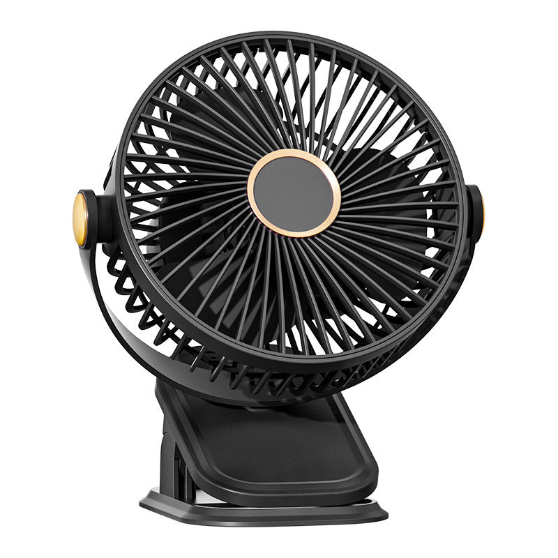 White Clip-On Mini Desktop Fan with Strong Airflow Performance