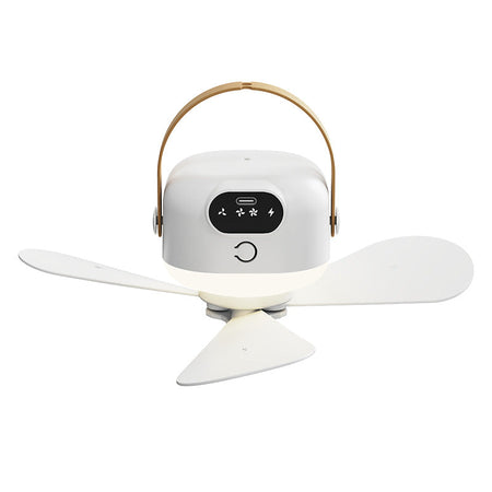 USB Rechargeable Ceiling Fan with Remote and Night Light