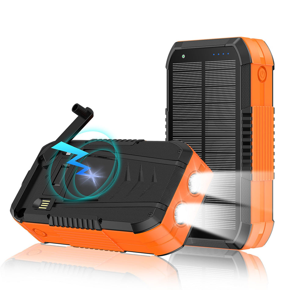 Premium Outdoor "Three-Proof" Hand-Crank Solar Power Bank Kit