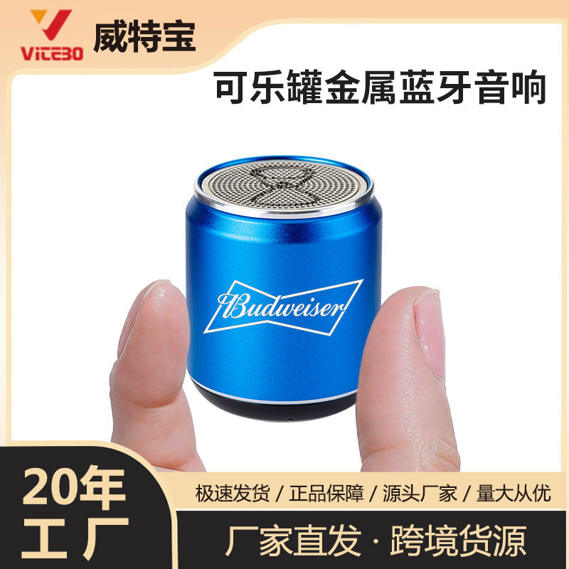 Portable Mini Metal Bluetooth Speaker with Secure Lanyard