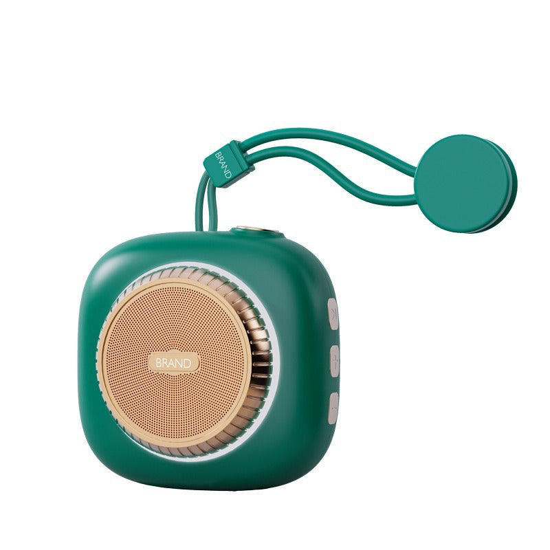 Retro Waterproof Bluetooth Speaker with Suction Cup and Light