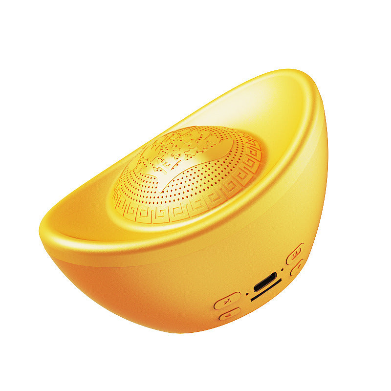 Portable Mini Bluetooth Speaker and Subwoofer Radio Ornament