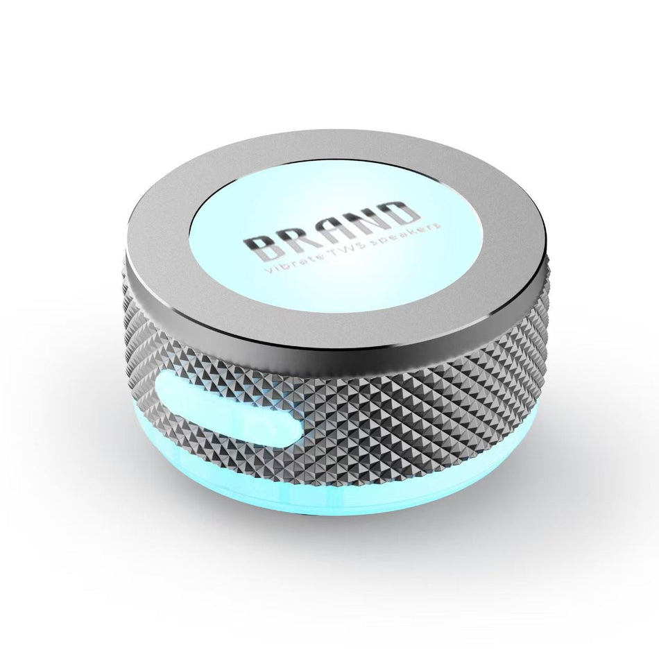 Portable Bone Conduction Magnetic Metal Bluetooth Subwoofer Speaker