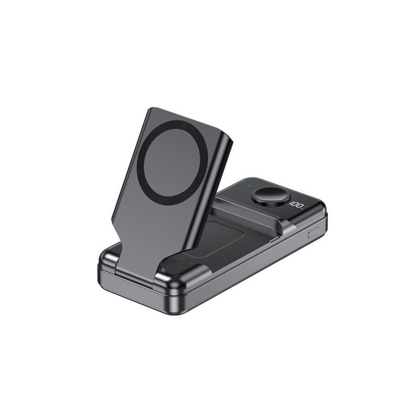 6-in-1 Magnetic Wireless 10000mAh Power Bank Foldable Stand