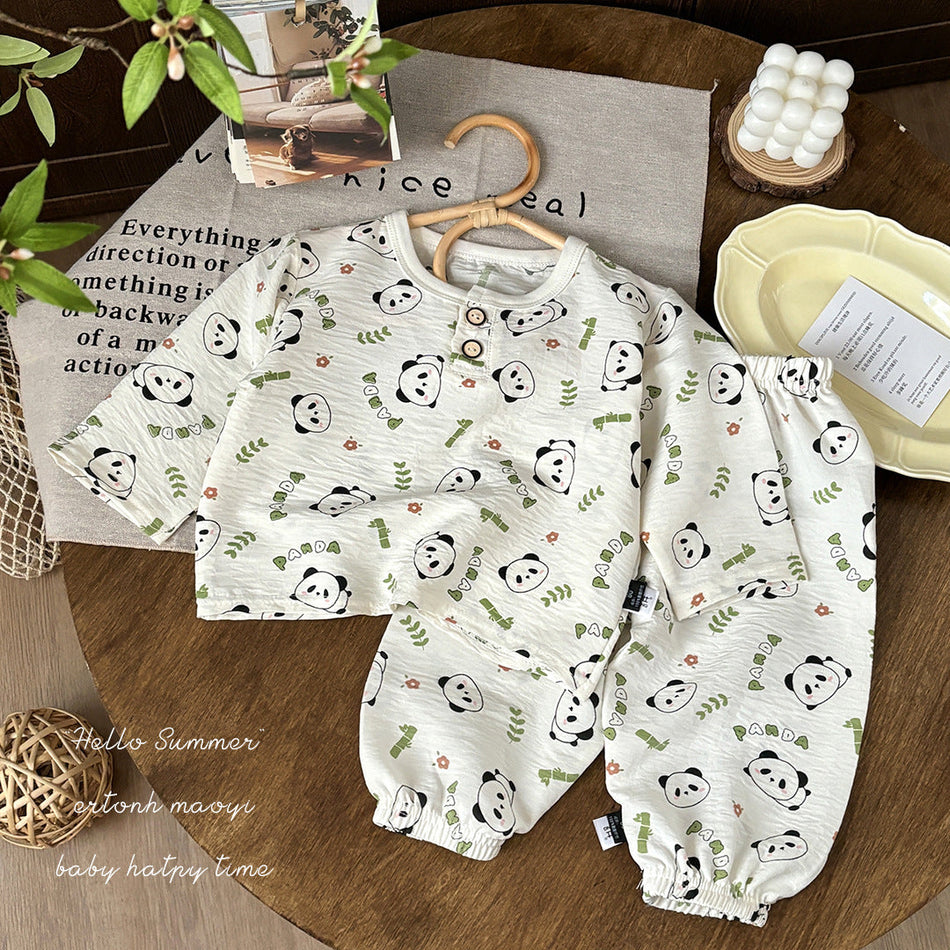 Kids Cloud Cotton Printed Pajama Set Boys & Girls Two-Piece
