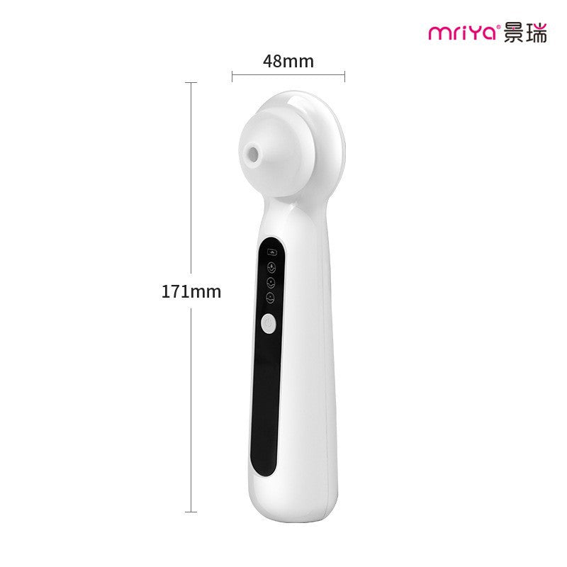 White visual blackhead suction instrument with LED camera for pore cleaning