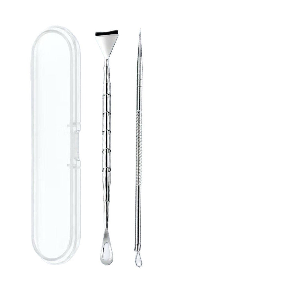 Manual blackhead scraping tool and acne needle pore cleaner set