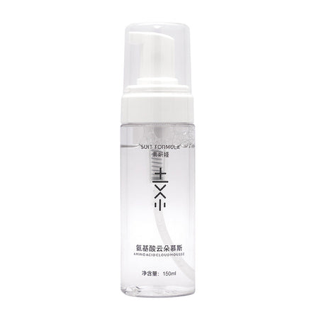 Premium amino acid hydrating foam cleansing mousse 150ml pump bottle
