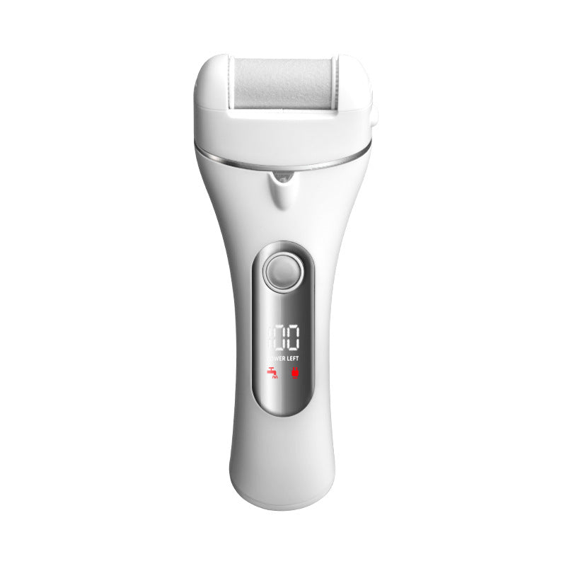 Gun gray digital display electric foot grinder and callus remover