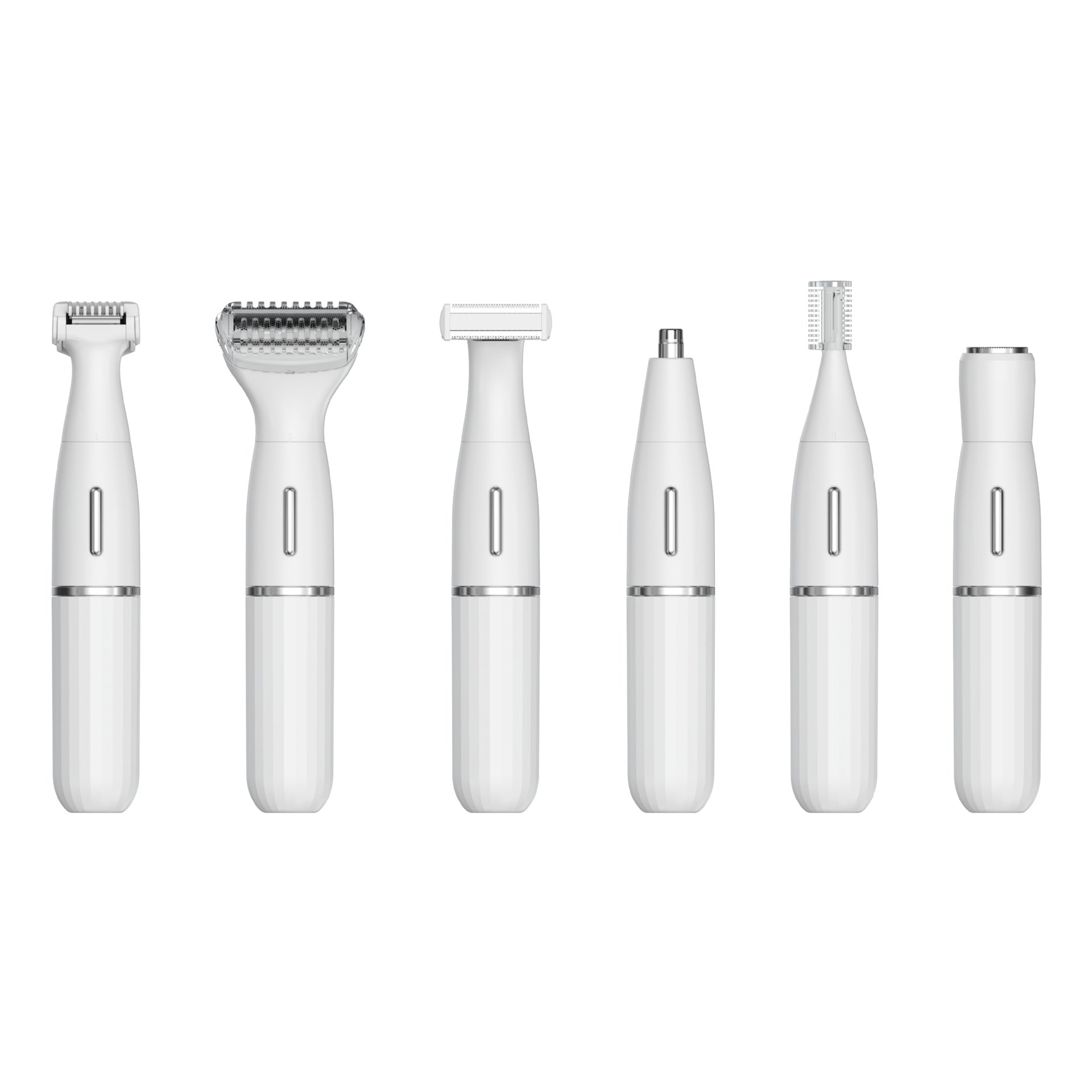 White 4-in-1 Type-C rechargeable wet and dry grooming shaver