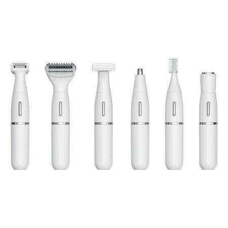 White 4-in-1 Type-C rechargeable wet and dry grooming shaver