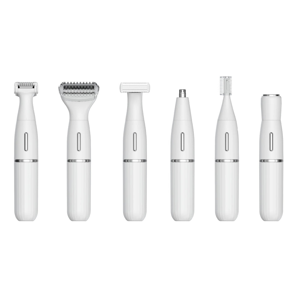 White 4-in-1 Type-C rechargeable wet and dry grooming shaver