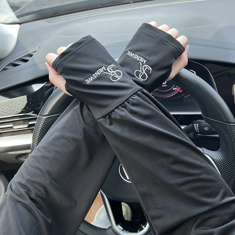 Men's Premium Loose Fit Ice Silk UV Protection Sleeves