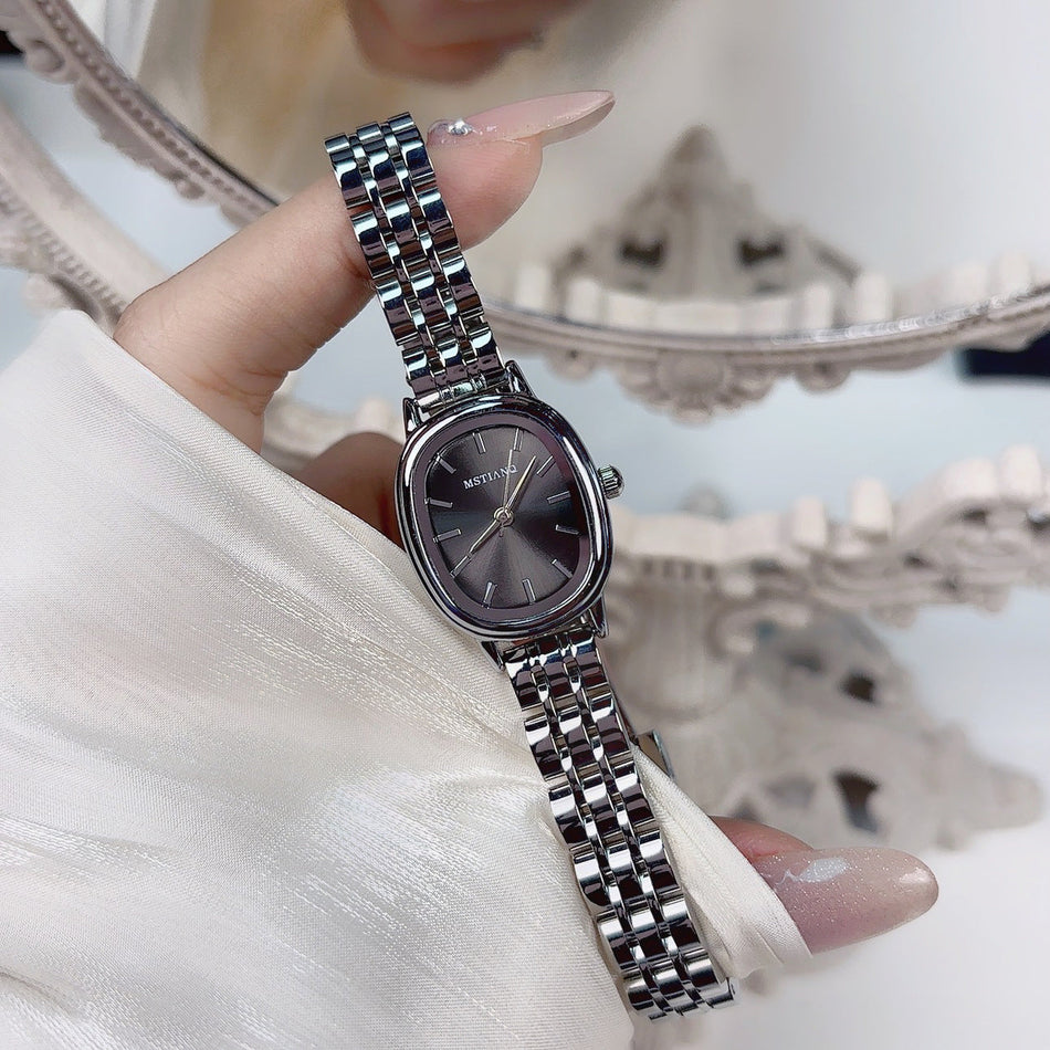 Women's Premium Retro Small Dial High-End Steel Band Watch