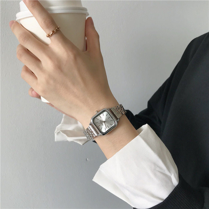 Women's Premium Light Luxury Retro Square Niche Watch