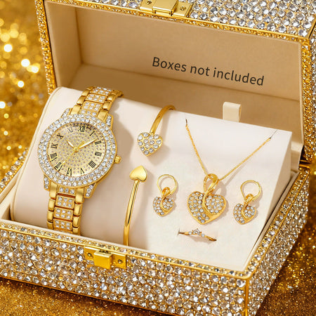 Women's Premium Starry Sky Stone Casual Watch & Jewelry Set
