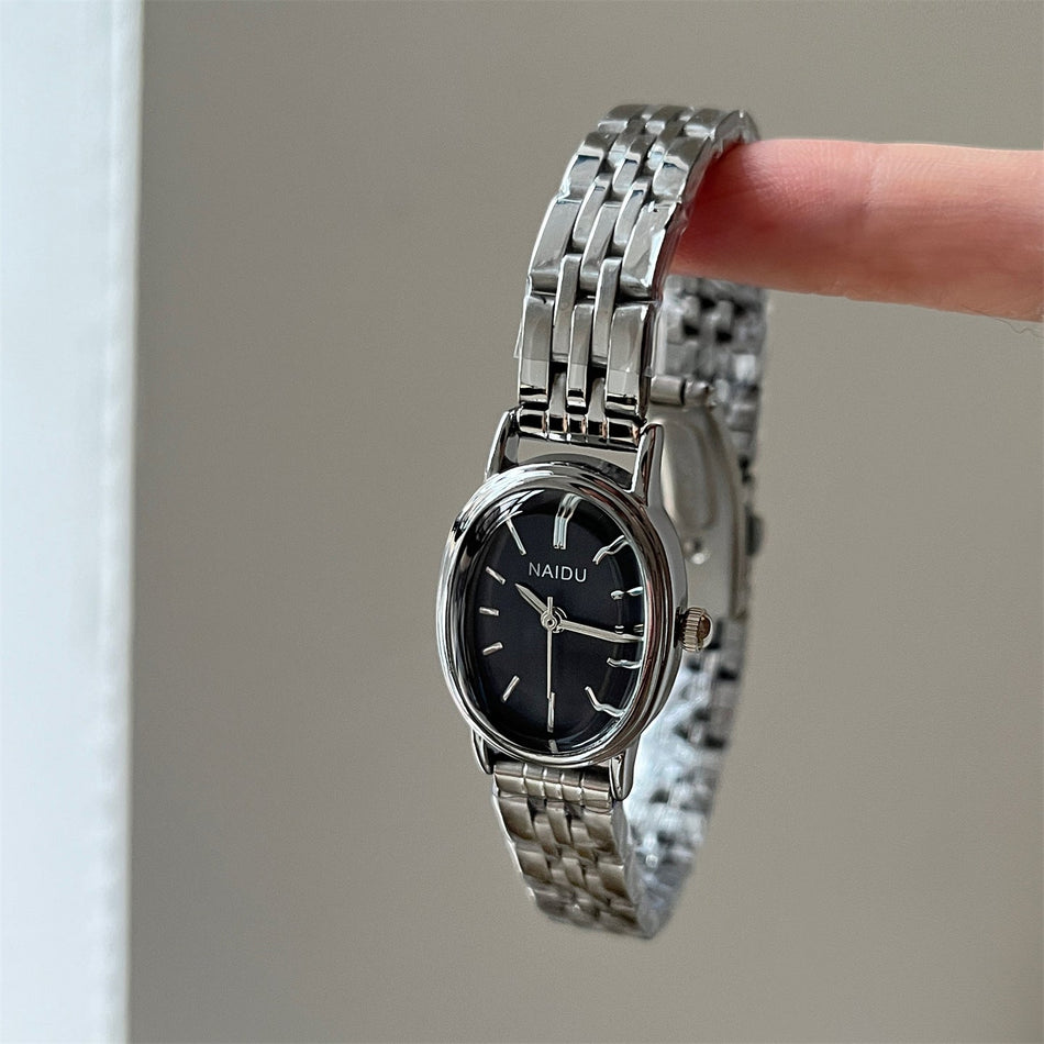 Naidu Women's Premium Oval Studded Light Luxury Watch
