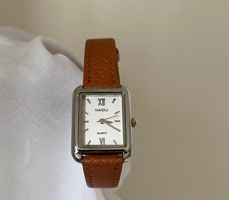 Women's Premium Korean-Style Rectangular Retro Quartz Watch