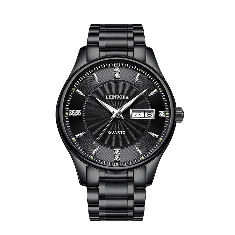 Men's Premium Trend Dual-Calendar Waterproof Stainless Steel