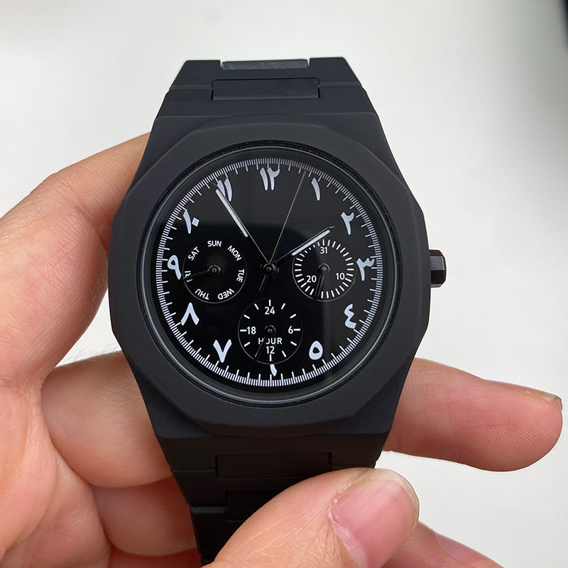 Men's Premium Middle East Edition Matte Black Arabic Numeral