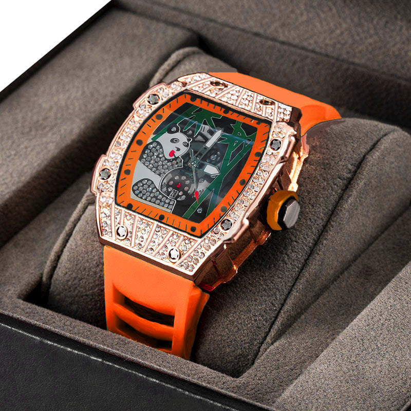 ZIDO Men's Premium "National Tide" Panda Hollow Quartz Watch