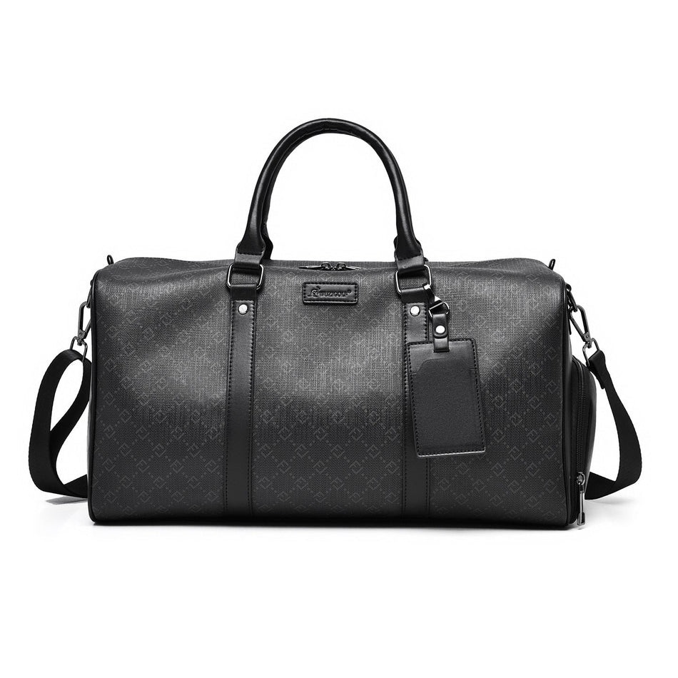 Premium PVC Plaid Dry-Wet Separate Travel Crossbody Bag