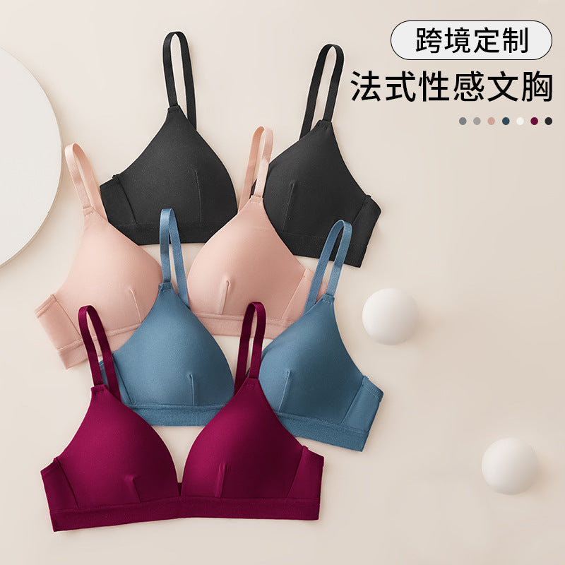 Women’s Breathable Seamless Wireless Gathered Bra Lightweight