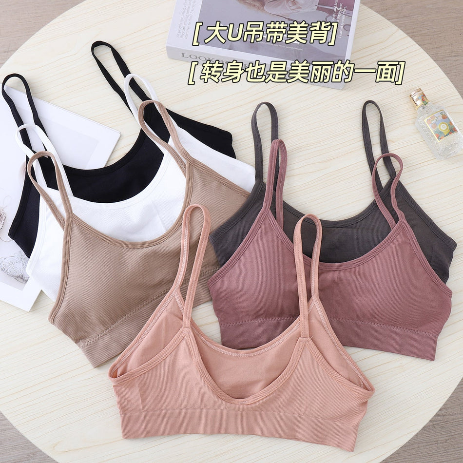 Women’s Seamless Sports Bra High Elastic Yoga Fitness Latex Cup