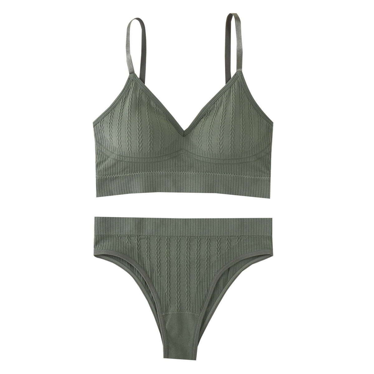 Women’s Camisole Bra Set Wireless Push-Up Beautiful Back Breathable Lingerie
