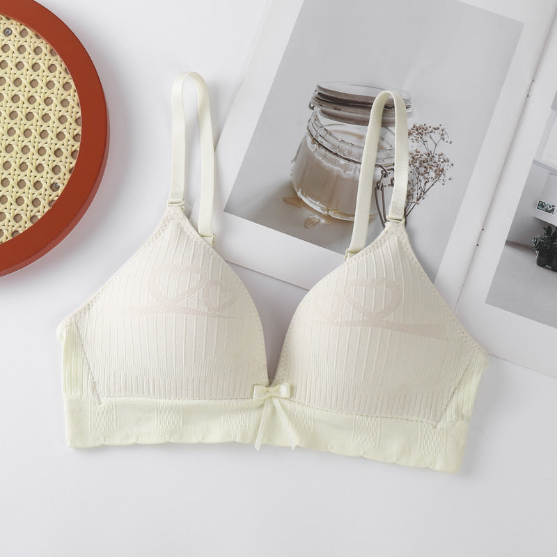 Women’s French Style Wireless Bra Medium-Thick Comfortable