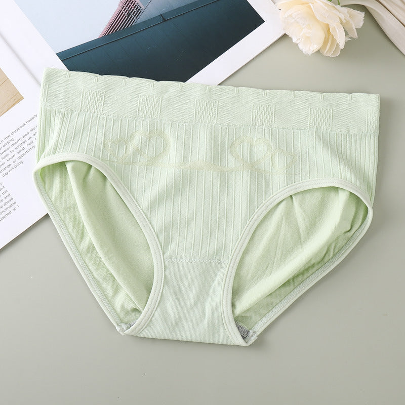 PACK OF 5 Women's Cotton Antibacterial Mid-Waist Briefs Plus Size