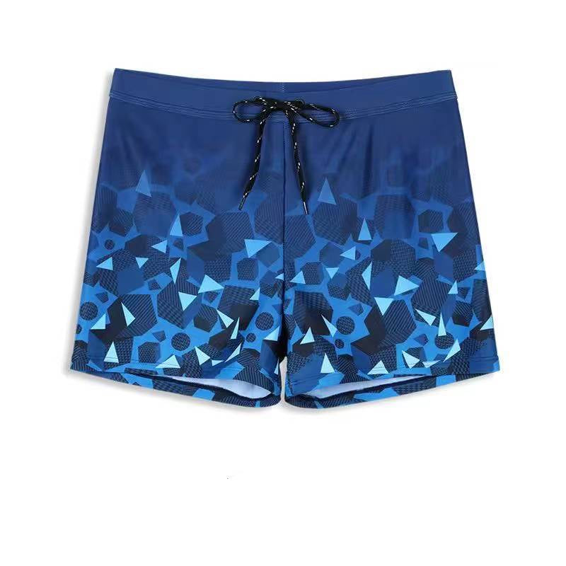 Men's Premium Quick-Drying Anti-Embarrassment Boxer Swim Trunks &