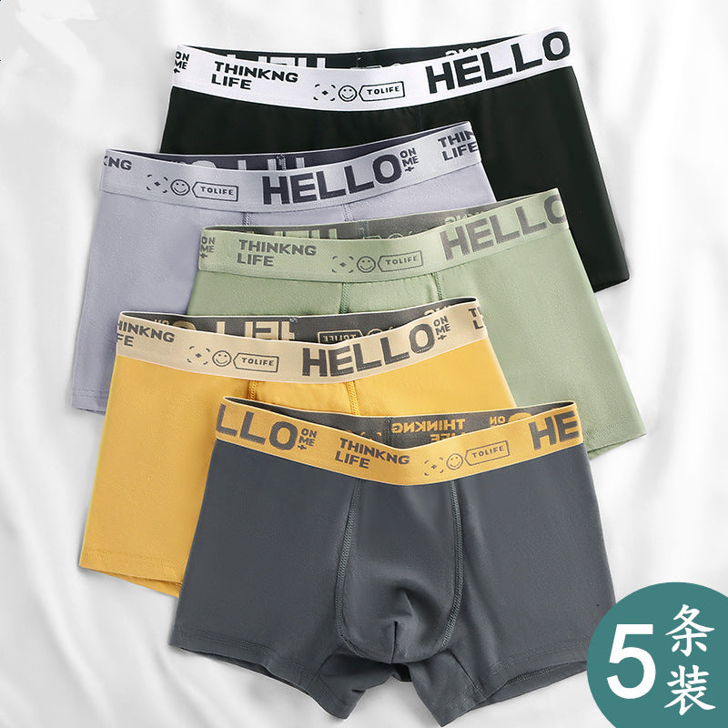 Men's Premium Printed Sports Breathable Boxer Shorts (5-Pack)