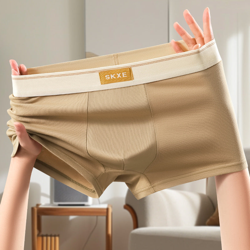 Men's Premium 7A Grade Antibacterial Pure Cotton Boxer Briefs