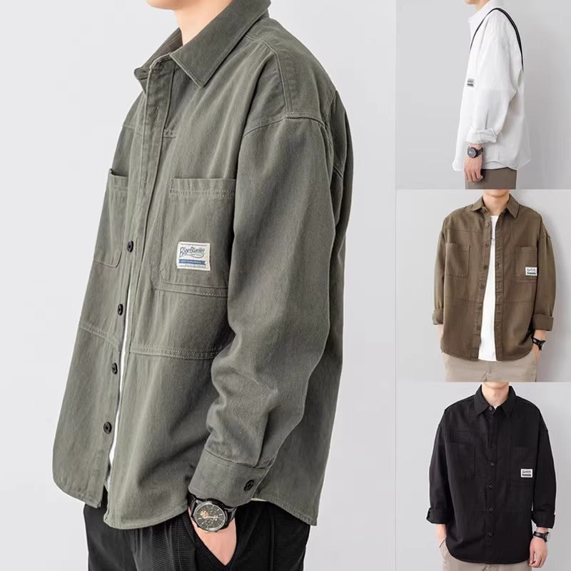 Men's Premium Spring & Autumn Loose-Fit Casual Overshirt