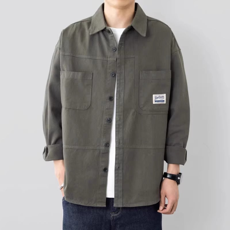 Men's Premium Spring & Autumn Loose-Fit Casual Overshirt