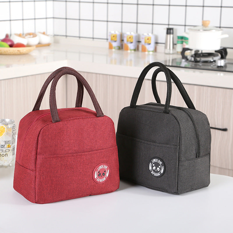 Navy Waterproof Insulated Lunch Bag with Portable Thermal Design
