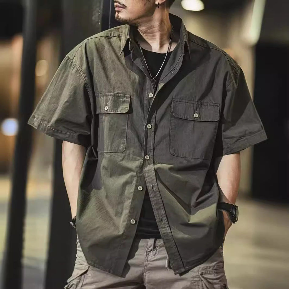 Men's Premium Summer American Retro Multi-Pocket Casual Workwear