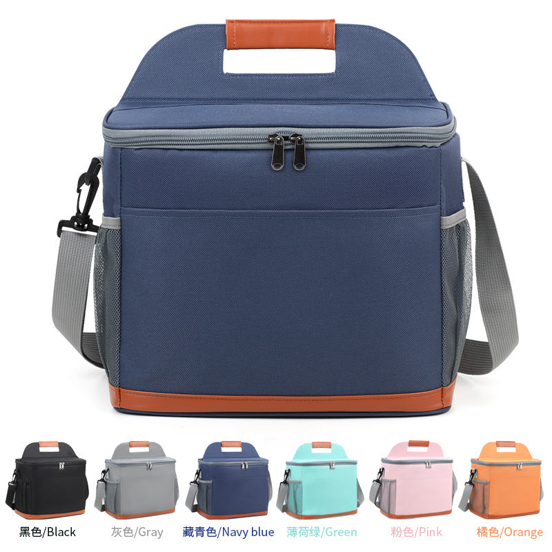 Pink Portable Insulated Picnic Bag with Aluminum Foil Lining