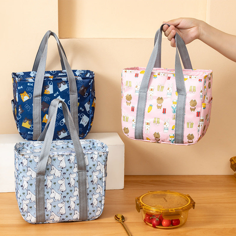 Large Capacity Insulated Lunch Bag in Premium Oxford Cloth