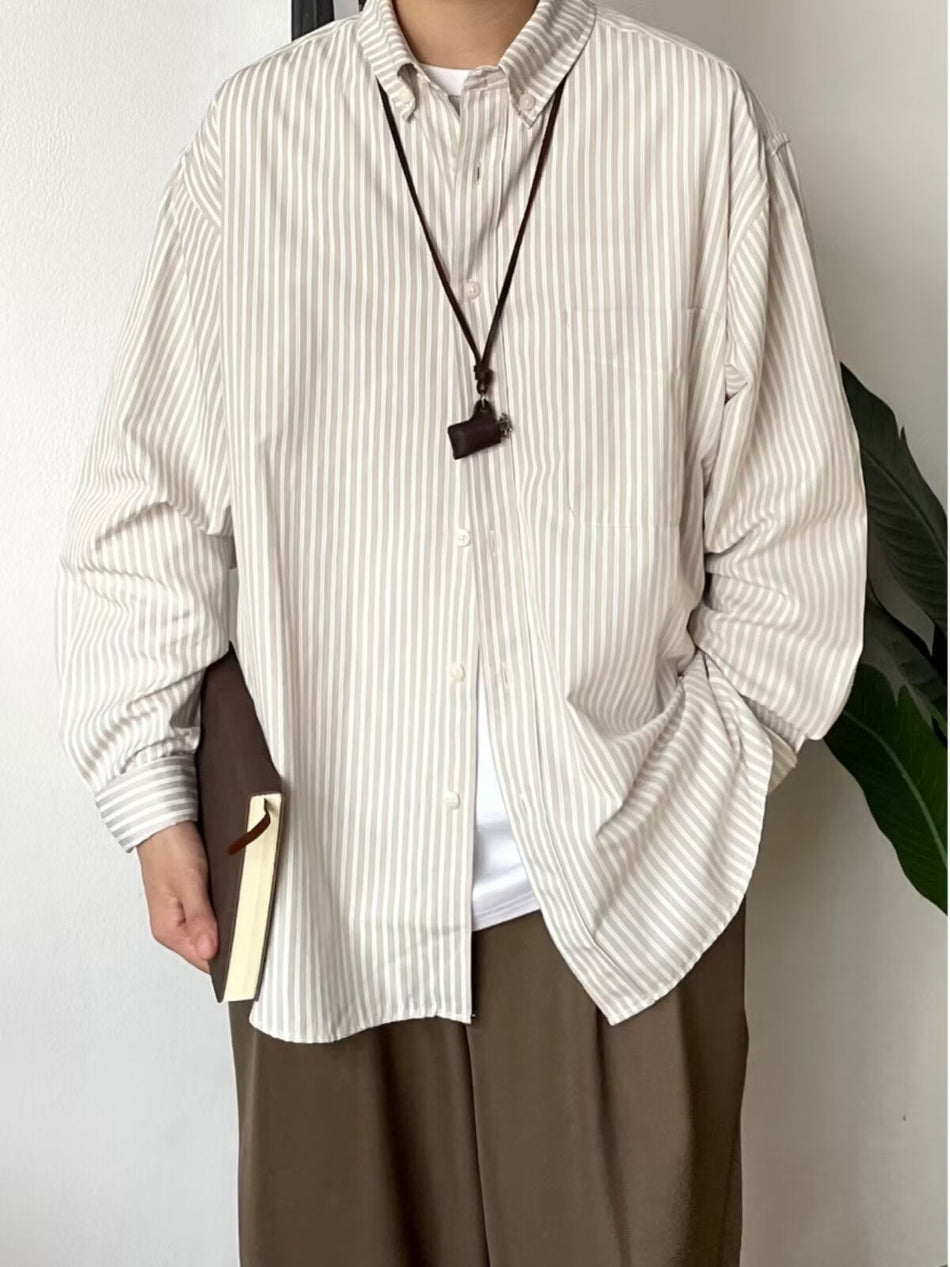 Men's Premium Spring & Autumn Japanese Retro Artistic Striped