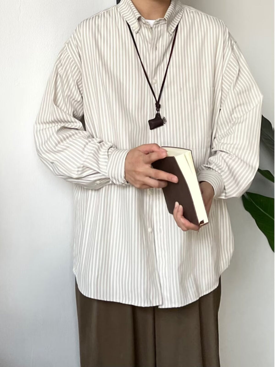 Men's Premium Spring & Autumn Japanese Retro Artistic Striped