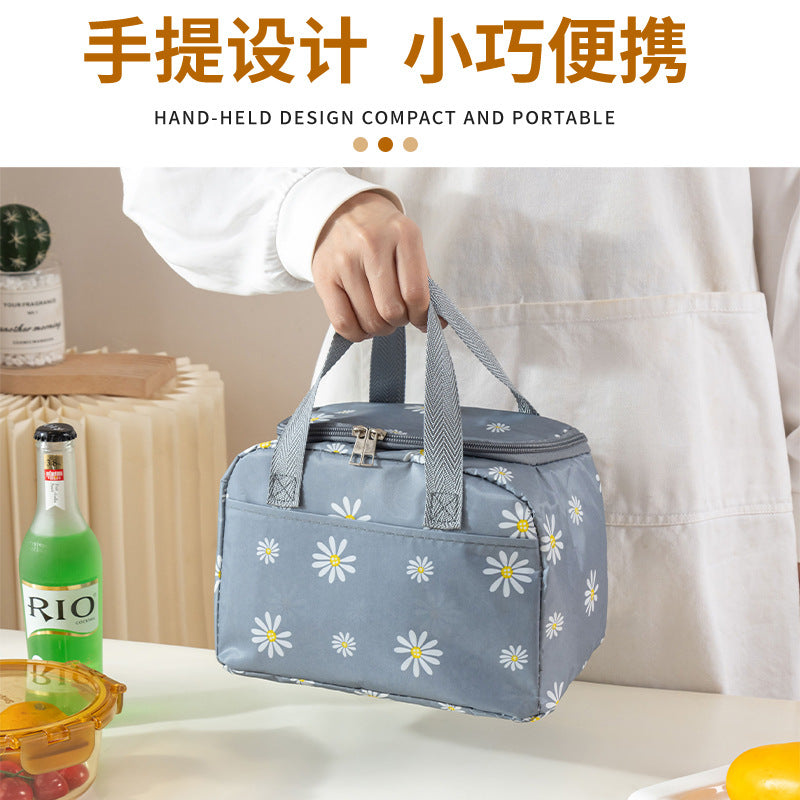 Minimalist Insulated Lunch Bag with Aluminum Foil Interior