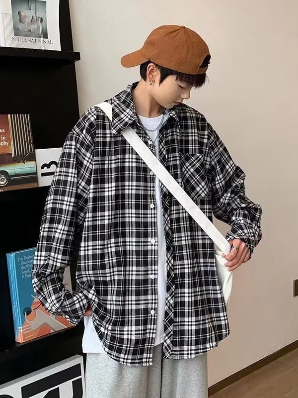 Men's Premium Spring American-Style Plus-Size Black and White