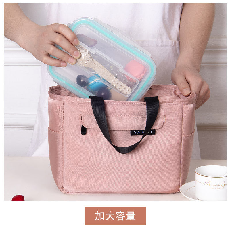 Large Capacity Insulated Lunch Bag with Aluminum Foil Lining