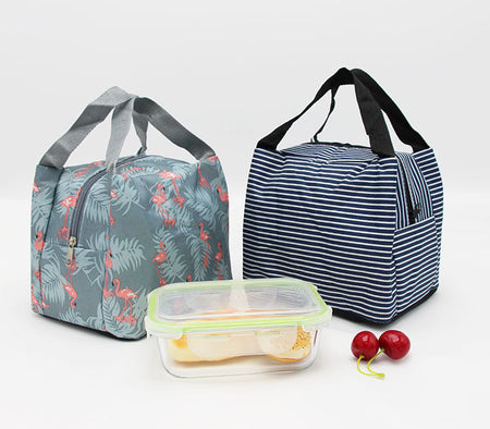 Portable Insulated Lunch Bag in Durable Oxford Cloth