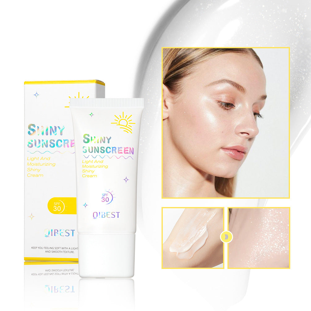 Qibest SPF30 PA+ sunscreen isolation cream 28g with moisturizing formula